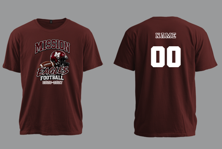 MISSION EAGLES Football Fan Shirt