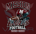 MISSION EAGLES Football Fan Shirt