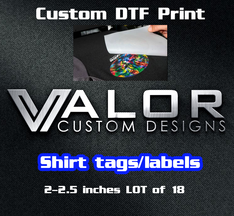 Custom Shirt tags/labels LOT of 18